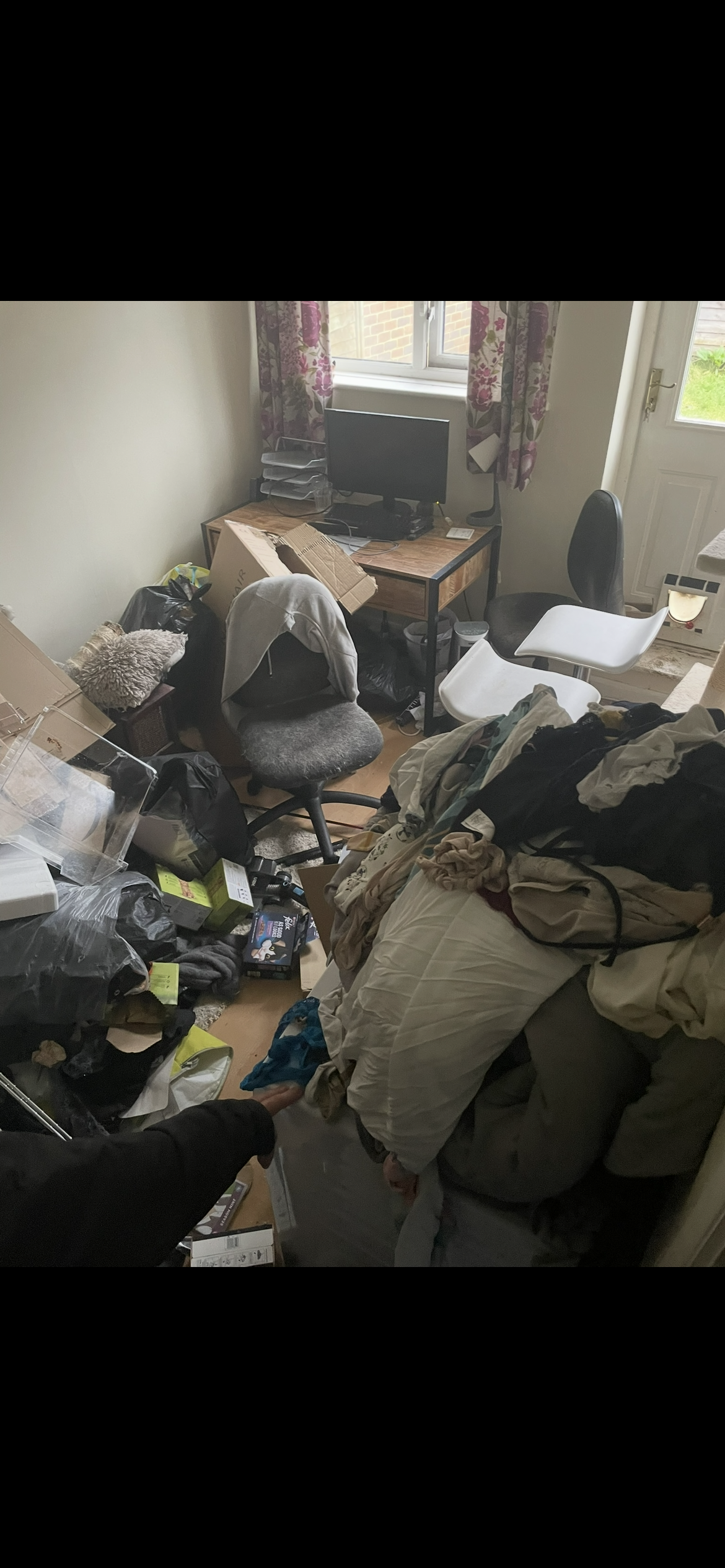 Before clearance - property requiring full clearance, West Sussex